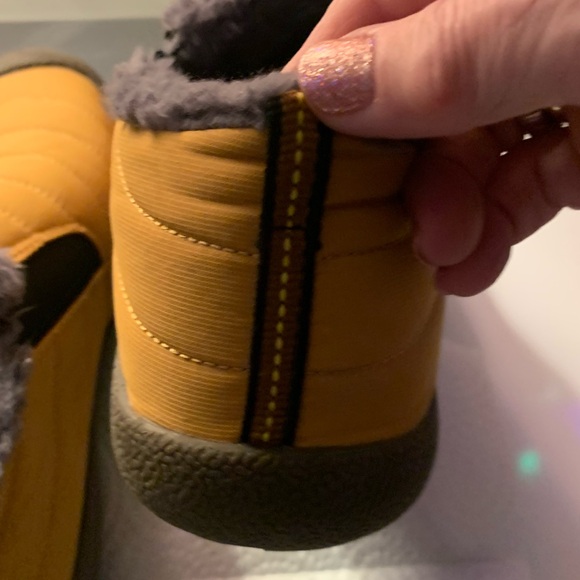 Yellow Quilted Mules with Fleece Lining - Picture 4 of 7